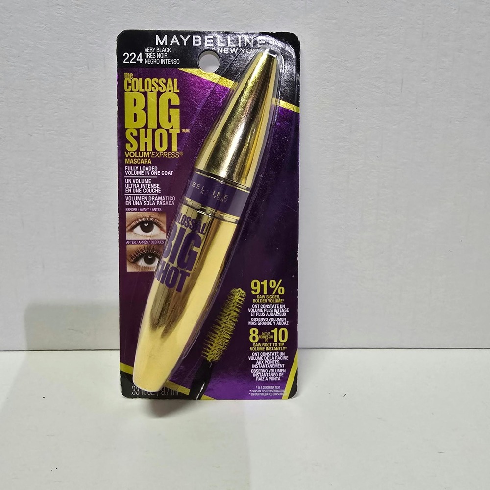 Maybelline The Colossal Big Shot Volum Express Mascara Very Black 224 Washable